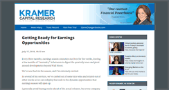 Desktop Screenshot of kramercapitalresearch.com